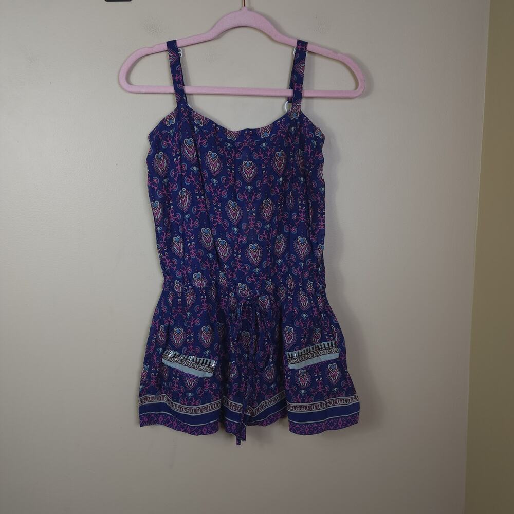 Raga Printed Sleeveless Romper Size S